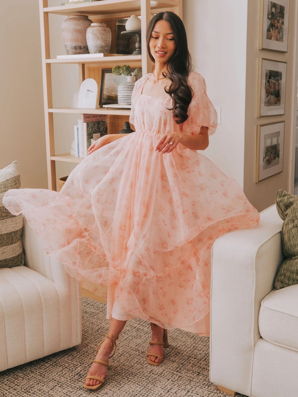 One Loved Babe Dancing in Daylight Dress - pink size Large